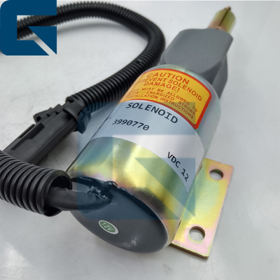 3990770 Excavator Engine Fuel Shutdown Solenoid Valve