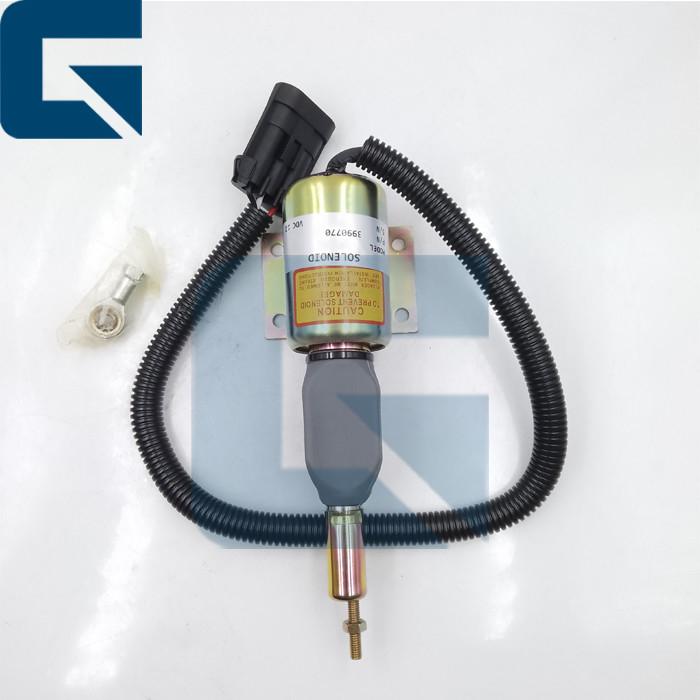 3990770 Excavator Engine Fuel Shutdown Solenoid Valve